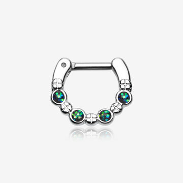 Classic Aurea Sparkle Septum Clicker -Black